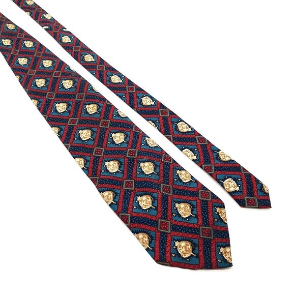 Ali Knock Out Neckwear Mens Tie Accessory Work Casual Dad Gift CDC Measles - Picture 1 of 5